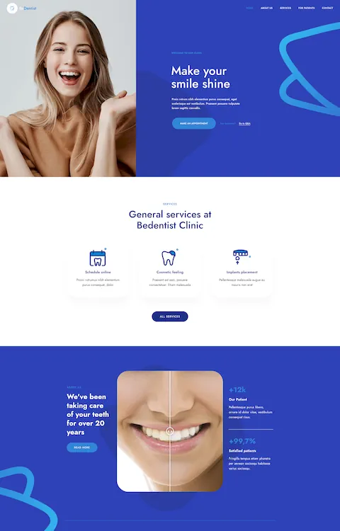 Exemplo Site Dentista 4